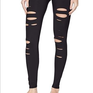 Alo high waist ripped warrior legging